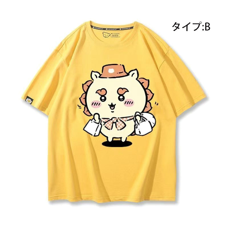 可愛いキャラ ゆるかわ トップス 旅行 ユニセックス 半袖Ｔシャツ