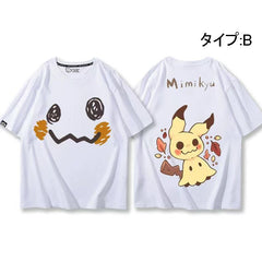 キャラクター 可愛い トップス ミッキュ ユニセックス 半袖Ｔシャツ