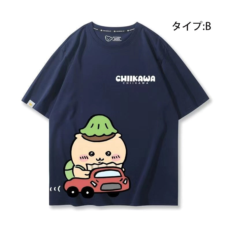 可愛いキャラ ゆるかわ トップス 初心者ドライバー ユニセックス 半袖Ｔシャツ