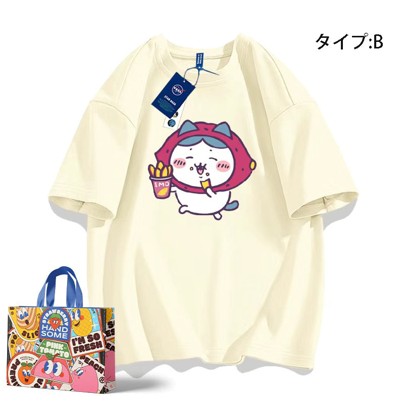 可愛いキャラ ゆるかわ トップス おやつ ユニセックス 半袖Ｔシャツ