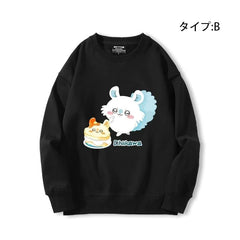 可愛いキャラ ゆるかわ トップス 食いしん坊 ユニセックス 長袖 スウェット