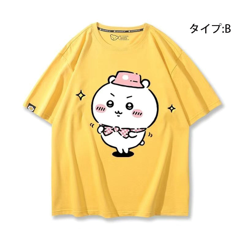 可愛いキャラ ゆるかわ トップス 遠足 ユニセックス 半袖Ｔシャツ