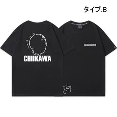 可愛いキャラ ゆるかわ トップス 歌を歌う ユニセックス 半袖Ｔシャツ
