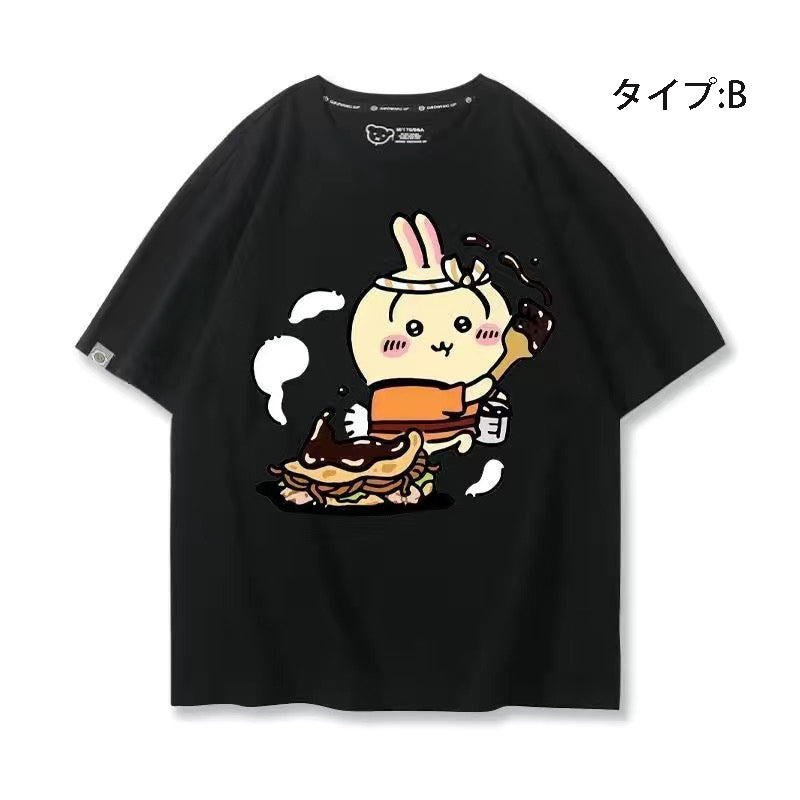 可愛いキャラ ゆるかわ トップス シェフ ユニセックス 半袖Ｔシャツ