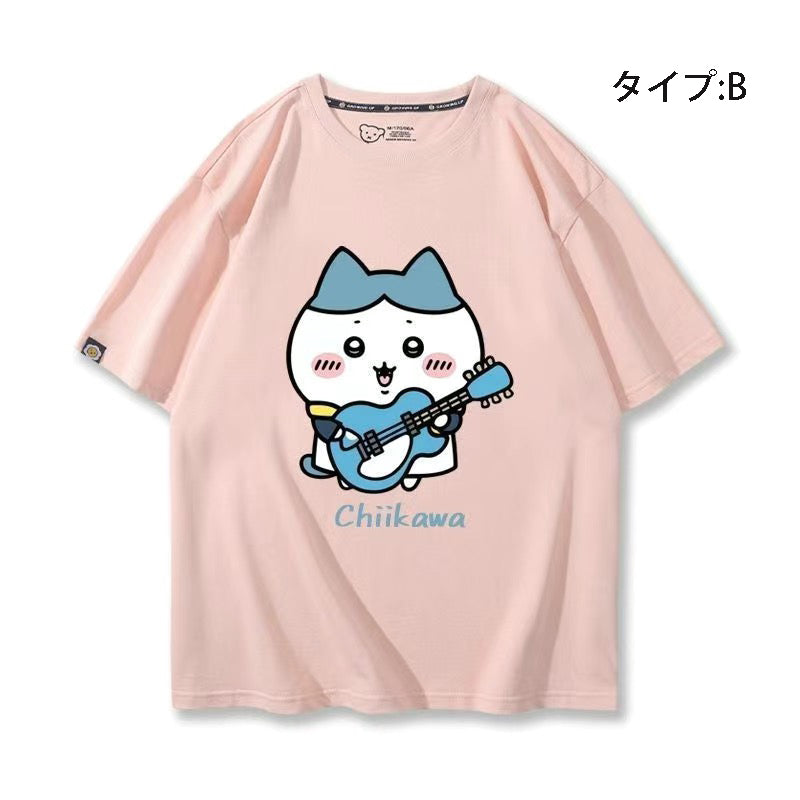 可愛いキャラ ゆるかわ トップス グループ ユニセックス 半袖Ｔシャツ