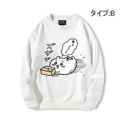 可愛いキャラ ゆるかわ トップス 多忙な日常 ユニセックス 長袖 スウェット