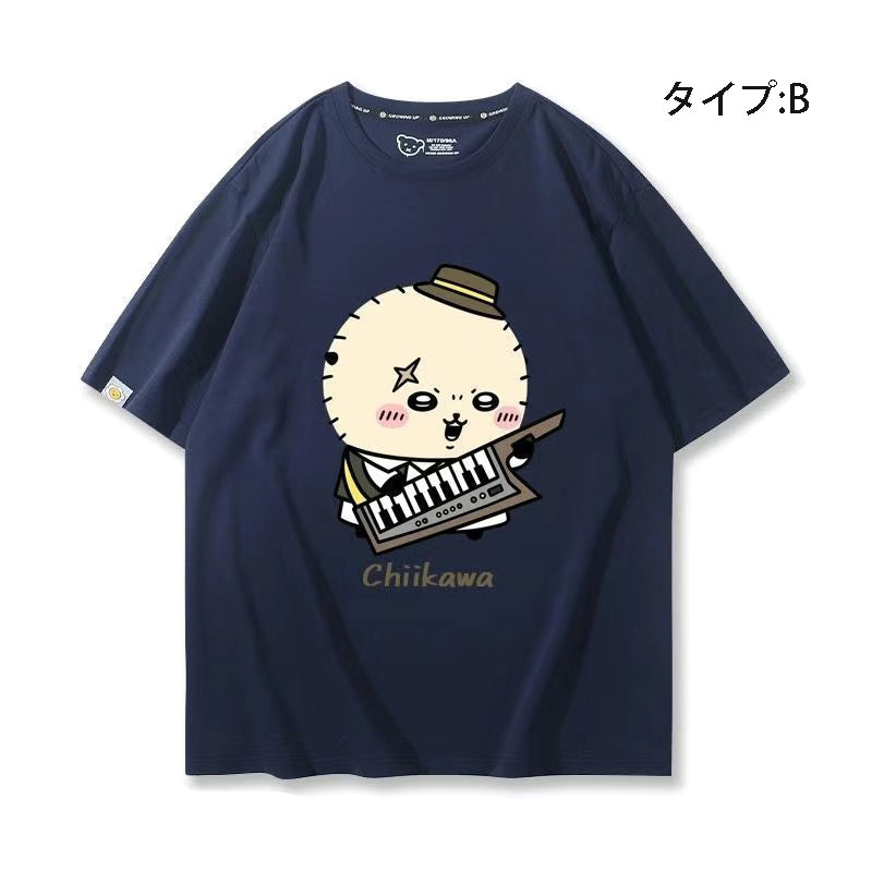 可愛いキャラ ゆるかわ トップス 楽団 ユニセックス 半袖Ｔシャツ