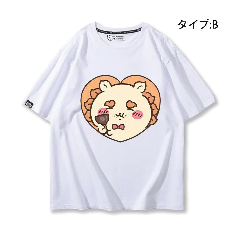 可愛いキャラ ゆるかわ トップス スナック ユニセックス 半袖Ｔシャツ
