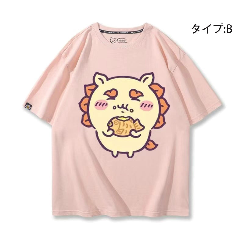 可愛いキャラ ゆるかわ トップス おかし ユニセックス 半袖Ｔシャツ