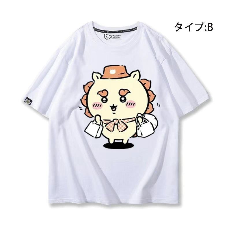 可愛いキャラ ゆるかわ トップス 旅行 ユニセックス 半袖Ｔシャツ