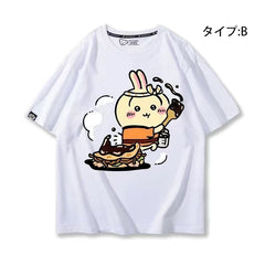 可愛いキャラ ゆるかわ トップス シェフ ユニセックス 半袖Ｔシャツ