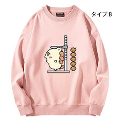 可愛いキャラ ゆるかわ トップス 背比べ ユニセックス 長袖 スウェット