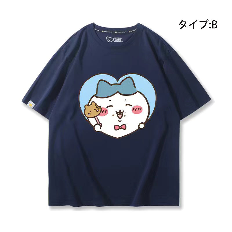 可愛いキャラ ゆるかわ トップス 美味しい料理 ユニセックス 半袖Ｔシャツ