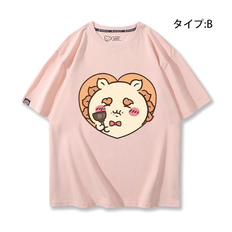 可愛いキャラ ゆるかわ トップス スナック ユニセックス 半袖Ｔシャツ