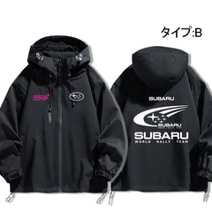 バイカースタイル アウター  STI メンズ 防風 防寒 レーシングジャケット