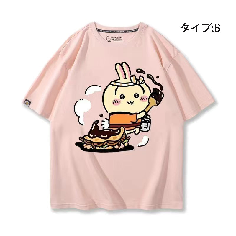 可愛いキャラ ゆるかわ トップス シェフ ユニセックス 半袖Ｔシャツ