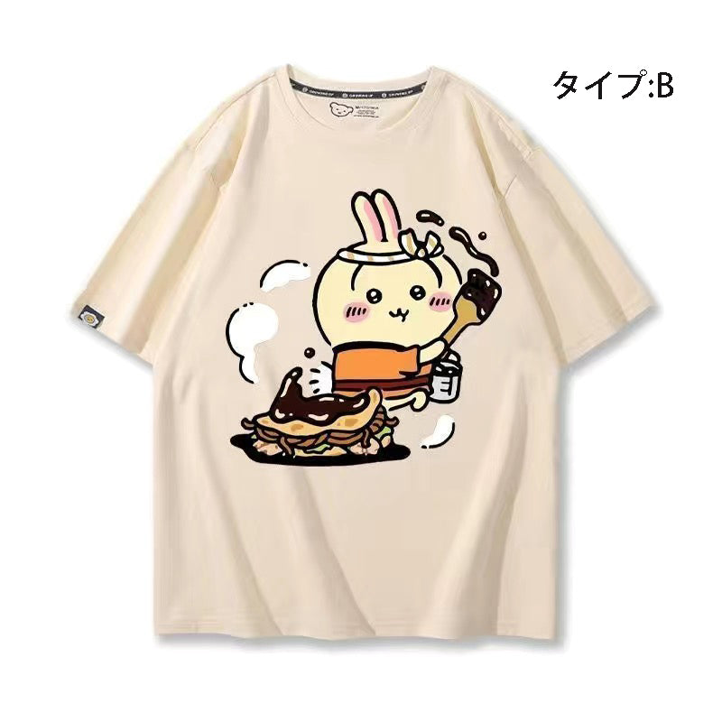 可愛いキャラ ゆるかわ トップス シェフ ユニセックス 半袖Ｔシャツ
