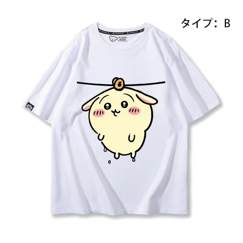可愛いキャラ ゆるかわ トップス 洗濯 ユニセックス 半袖Ｔシャツ