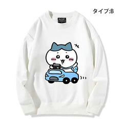 可愛いキャラ ゆるかわ トップス 初心者ドライバー ユニセックス 長袖 スウェット