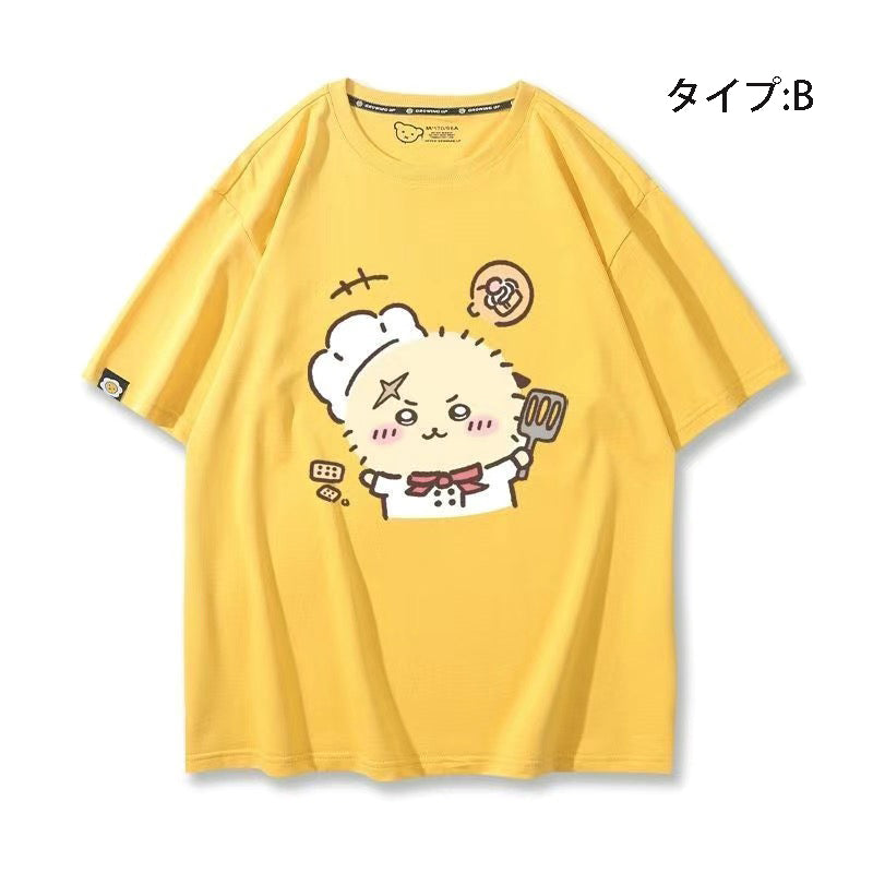 可愛いキャラ ゆるかわ トップス シェフ ユニセックス 半袖Ｔシャツ