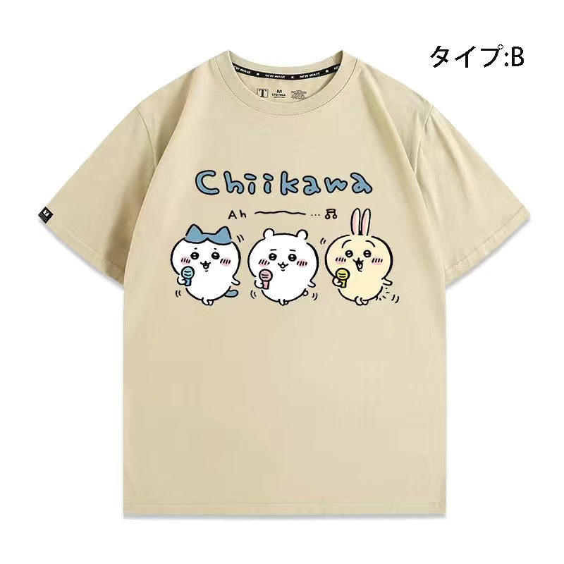 可愛いキャラ ゆるかわ トップス リラックス タイム ユニセックス 半袖Ｔシャツ