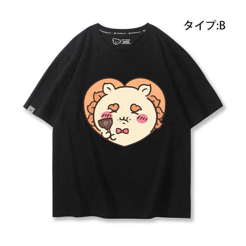 可愛いキャラ ゆるかわ トップス スナック ユニセックス 半袖Ｔシャツ