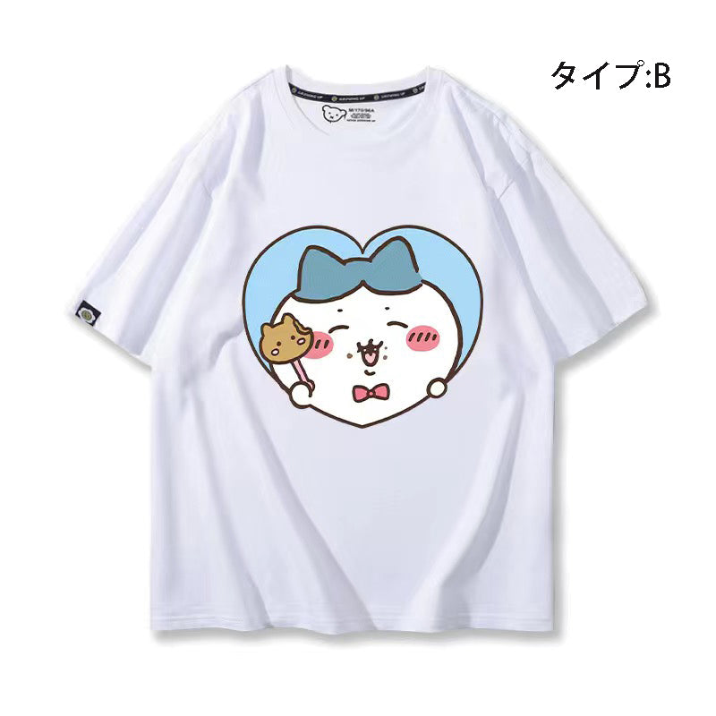 可愛いキャラ ゆるかわ トップス 美味しい料理 ユニセックス 半袖Ｔシャツ