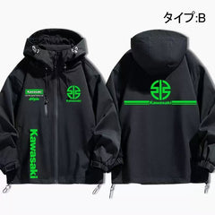 バイカースタイル モータースポーツ メンズ 防風 防寒 レーシングジャケット