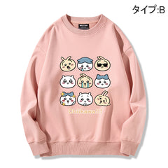 可愛いキャラ ゆるかわ トップス 娯楽 ユニセックス 長袖 スウェット