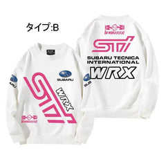 バイカースタイル トップス STI ユニセックス 長袖 スウェット