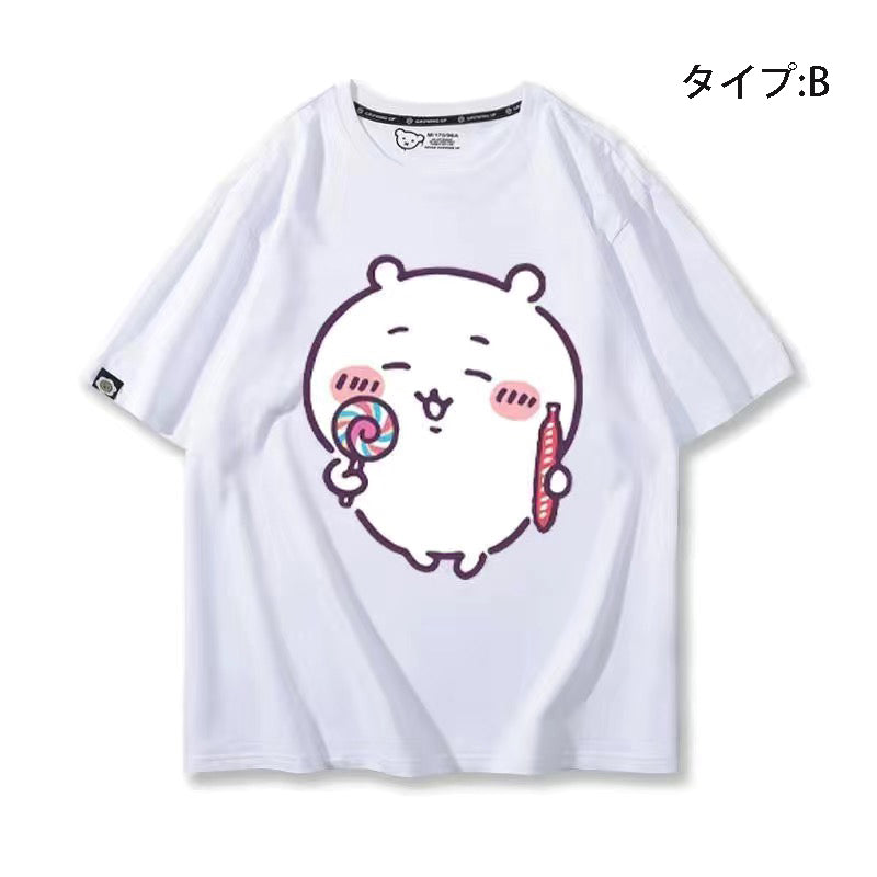 可愛いキャラ ゆるかわ トップス お菓子 ユニセックス 半袖Ｔシャツ