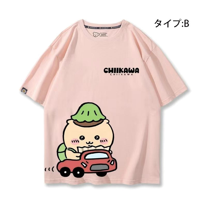 可愛いキャラ ゆるかわ トップス 初心者ドライバー ユニセックス 半袖Ｔシャツ