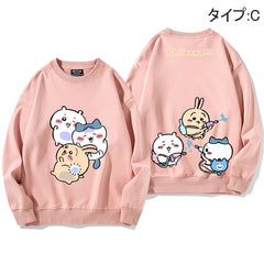 可愛いキャラ ゆるかわ トップス 娯楽 ユニセックス 長袖 スウェット