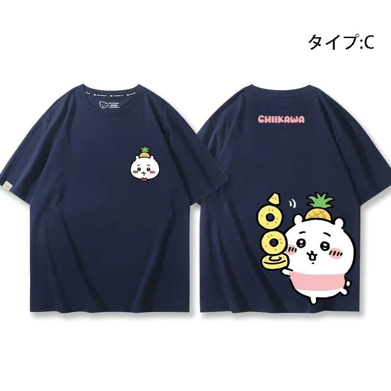 可愛いキャラ ゆるかわトップス 果物 ユニセックス 半袖Ｔシャツ