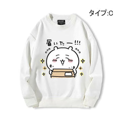 可愛いキャラ ゆるかわ トップス 多忙な日常 ユニセックス 長袖 スウェット