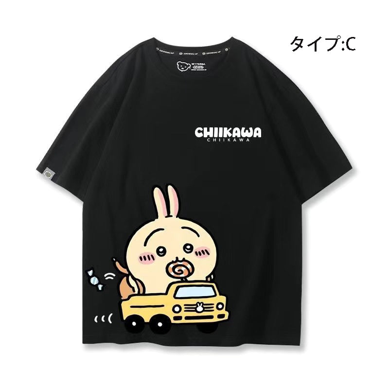 可愛いキャラ ゆるかわ トップス 初心者ドライバー ユニセックス 半袖Ｔシャツ