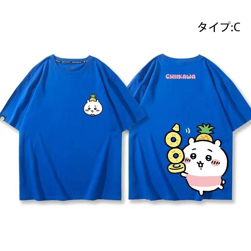 可愛いキャラ ゆるかわトップス 果物 ユニセックス 半袖Ｔシャツ