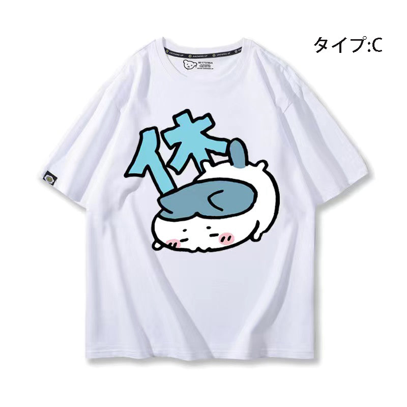 可愛いキャラ ゆるかわ トップス 休日 ユニセックス 半袖Ｔシャツ
