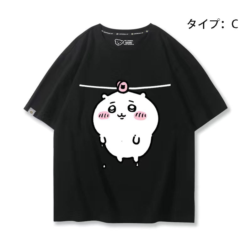 可愛いキャラ ゆるかわ トップス 洗濯 ユニセックス 半袖Ｔシャツ