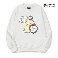 可愛いキャラ ゆるかわ トップス 楽しいゲーム ユニセックス 長袖 スウェット