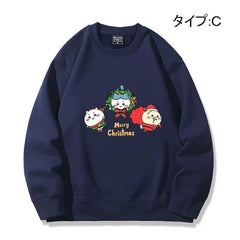 可愛いキャラ ゆるかわ トップス MERRY CHRISTMAS ユニセックス 長袖 スウェット