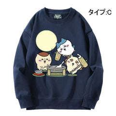 可愛いキャラ ゆるかわ トップス  作り手 ユニセックス 長袖 スウェット