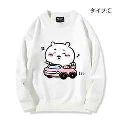 可愛いキャラ ゆるかわ トップス 初心者ドライバー ユニセックス 長袖 スウェット