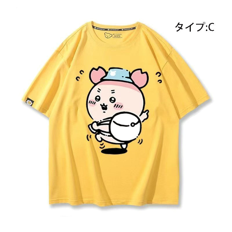 可愛いキャラ ゆるかわ トップス 旅行 ユニセックス 半袖Ｔシャツ