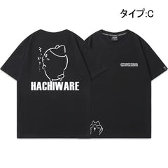 可愛いキャラ ゆるかわ トップス 歌を歌う ユニセックス 半袖Ｔシャツ