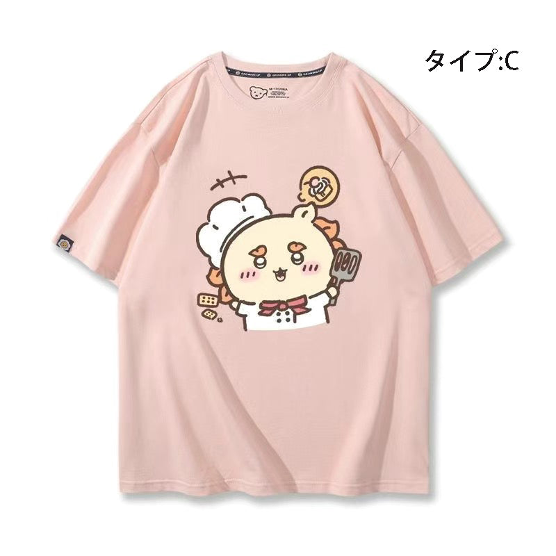 可愛いキャラ ゆるかわ トップス シェフ ユニセックス 半袖Ｔシャツ