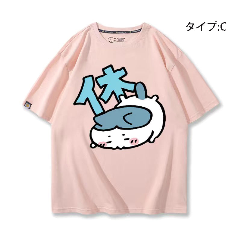 可愛いキャラ ゆるかわ トップス 休日 ユニセックス 半袖Ｔシャツ