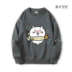 可愛いキャラ ゆるかわ トップス 寒冷な天気 ユニセックス 長袖 スウェット