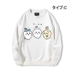 可愛いキャラ ゆるかわ トップス  嬉しい時間 ユニセックス 長袖 スウェット