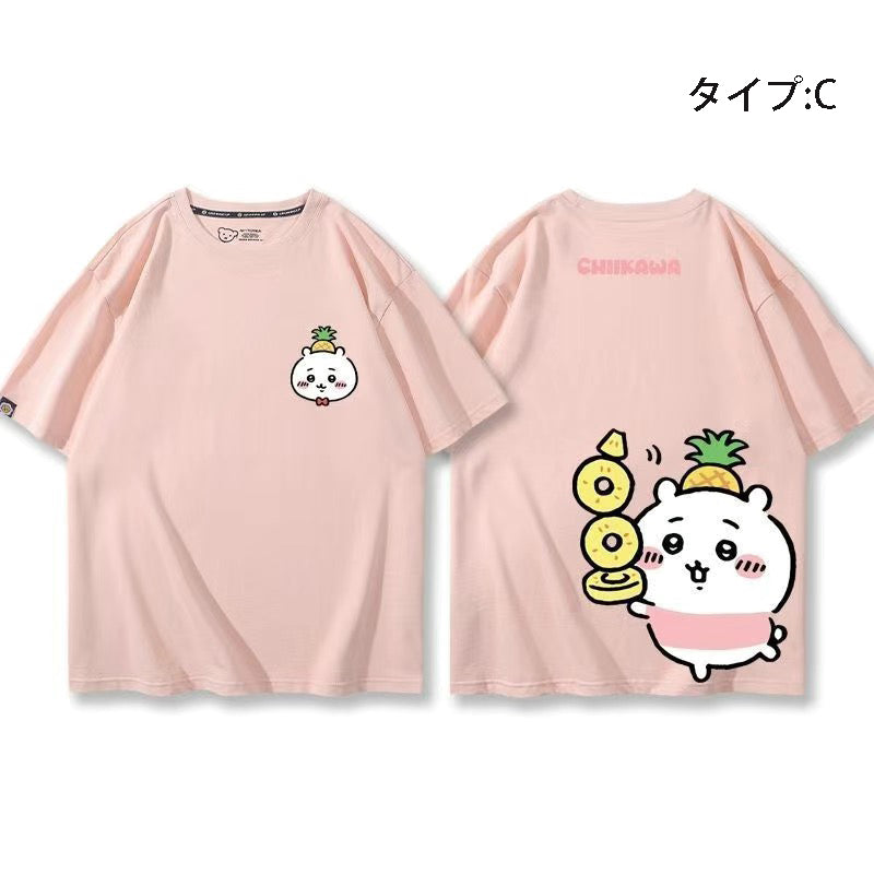 可愛いキャラ ゆるかわトップス 果物 ユニセックス 半袖Ｔシャツ